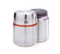 IRIS BARCELONA - Termo Comida Lunch Box, Fiambrera Térmica de Acero Inox para Alimentos Sólidos Calientes y Fríos, Conserva Temperatura hasta 9 Horas, Doble Tapa con Válvula Descompresora 0,5 l