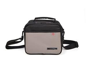 IRIS LUNCHBAG CLASSIC SOFT BLACK & GRAY (CONT. 0.6+0.8L)