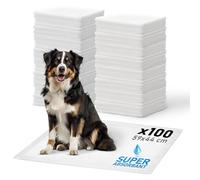 Iris Ohyama, Almohadillas para Cachorros / Adiestramiento, alfombrillas superabsorbentes para incontinencia en el baño, para perros y cachorros de hasta 18kg - Pet Pad NS-100W, Blanco