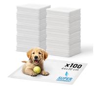 Iris Ohyama, Almohadillas para Cachorros / Adiestramiento, Alfombrillas superabsorbentes para incontinencia en el baño, para Perros y Cachorros de hasta 10 kg - Pet Pad NS-100R, Blanco