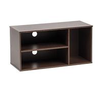 Iris Ohyama, Armario de televisión para Pantalla de hasta 43 Pulgadas, Mesa de Estar, 3 estantes, Salida de Cable, Moderno, Escritorio, Sala, salón - módulo de Plataforma MDB - 3s - Marron