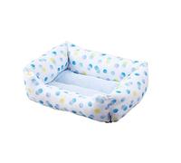 Iris Ohyama, Cama térmica para mascotas / cama cómoda para perros durante todo el año, material aislante, asiento acolchado, bordes, para gato & perro pequeño - Pet Bed Sofa PCSB-20S - Punto