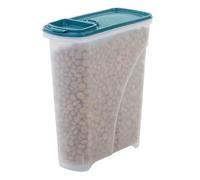 Iris Ohyama, Contenedor Hermético para comida de perros, 7L/3,5 kg, Azul, Tapa hermética, Plástico, para Mascotas, Gatos, Contenedor, Comida seca, Golosinas, sin BPA, ATS-S