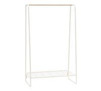 Iris Ohyama Grande Perchero metálico, con 1 Estante, Blanco, Diseño Moderno, Marco Resistente, Antideslizante, para Dormitorio, Estudio, Armario, Ropa y zapatos, Secado, Montaje fácil, PI-B5L