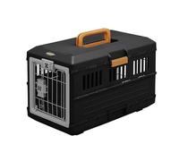 Iris Ohyama, Jaula, Caja de Transporte para Perro, Gato, 2 Puertas, L55 x F31.5 x A36.4 cm, FC-550, Negro