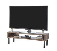 Iris Ohyama, Mueble de TV de Madera/Mueble de TV/Banco de TV/Soporte de TV, Tamaño de la TV 40 Pulgadas, Fieltro en los pies, Oficina, Casa - TV Board - WAB-950 - Marrón (Ceniza)
