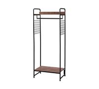 Iris Ohyama Perchero metálico, de Pie, Negro, Diseño Moderno, Marco Resistente, Antideslizante, para Dormitorio, Estudio, Armario, Ropa y zapatos, Rejilla de Secado, Montaje fácil, PI-B4