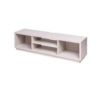 Iris Ohyama, Soporte de TV / Mueble de TV / Soporte de TV con estantes abiertos / Soporte de TV para TV de 65 pulgadas, Madera maciza, Oficina, Sala - TV Cabinet Standard - OTS-150S - Roble Blanco