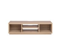 Iris Ohyama, Soporte de TV / Mueble de TV / Soporte de TV con estantes abiertos / Soporte de TV para TV de 65 pulgadas, Madera maciza, Oficina, Sala - TV Cabinet Standard - OTS-150S - Marrón claro