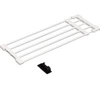 Iris Ohyama, Tendedero en Pared telescópico sin taladrar, 5 barras, 65 - 95 cm, sin perforación, baño, vestidor - Telescopic Storage Rack H-J-NST65 - Blanco