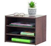 Iris Ohyama, Unidad de almacenamiento/Estante de almacenamiento/Módulo lateral/Unidad de almacenamiento pequeña, Diseño moderno, Oficina, Casa, recibidor - Stack Box - STB-400T - Marrón