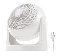 Iris Ohyama - Ventilador de mesa potente y silencioso, ángulo ajustable de 360 ° - Woozoo PCF-HE15 - Blanco, 29,2 x 25,9 x 25,9 cm, Medio