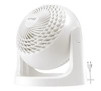 Iris Ohyama Woozoo, 23m², Ventilador de mesa, Blanco, 3 velocidades, Silencioso, Potente,Escritorio, Portátil, Sobremesa, Table Fan, Ventoinha para casa, el dormitorio, a oficina, Frio, PCF-HE18
