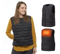 Iris Ohyama Woozoo Chaleco/chaqueta calefactable, L, hombre, 4 niveles de calefacción de 38 a 53° C, Ligero y fino para actividades al aire libre de gran comodidad