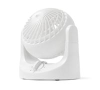 Iris Ohyama Woozoo Pequeño Ventilador, Inclinación vertical 120°, Silencioso 28dB, Portátil, 3 Velocidades, Mini Ventilador, Para Habitación, Oficina, Blanco, PCF-HE10N