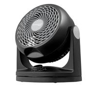 Iris Ohyama Woozoo, Ventilador de mesa silencioso, potente y portátil, 23m², Alcance 12m, Oscilación, inclinación vertical, Habitación - Woozoo PCF-HD18 - Negro
