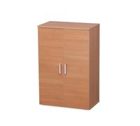 Iris Ohyama, Zapatero con estante / Zapatero de madera / Zapatero con 2 puertas y baldas, Diseño,Modular, entrada, dormitorio - Shoe cabinet - SR-6035 - Marrón claro