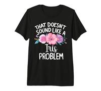 Iris Personalized Cute Flower Girls Iris Name Camiseta Premium
