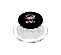 Iris Personalized Cute Flower Girls Iris Name PopSockets PopGrip para MagSafe