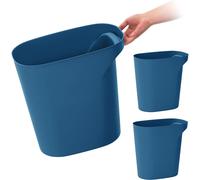 IRIS USA 6 Gallon 24 Quart Trash Garbage Cans Plastic Wastebasket Set 3Pack for Home Office Kitchen Bedroom Bathroom with