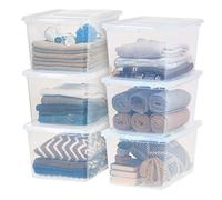 IRIS USA, Inc. CNL-58 Caja de almacenamiento transparente, 6 unidades, 6 unidades