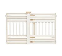 Iris USA - Puerta para Perros de 24 a 39 Pulgadas, Barrera Ajustable para Mascotas, Puerta para Cachorros, Perros pequeños, Gatos, fácil de Girar para Bloquear para Puertas y escaleras, portátil