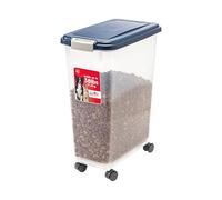 Iris USA WeatherPro - Contenedor hermético de Almacenamiento de Alimentos para Mascotas con Ruedas acoplables, para Perros, Gatos, pájaros y Otros contenedores de Almacenamiento de Alimentos para