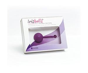 Irisana - Bola China para Suelo Pélvico - 35 mm - Morado - Peso Fortalecedor Muscular - Salud Íntima - Silicona sin BPA y Acero - Irisballs Individual