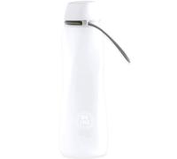 Irisana - Botella de Agua - 550 ml - Blanco - 8 x 8 x 21 cm - Garrafa Deportiva de Gimnasio - Bidón de Plástico sin BPA Ideal Ciclismo - Colección Bbo