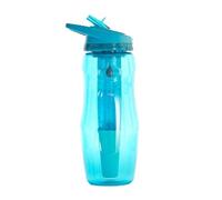 Irisana - Botella de Agua - 950 ml - Azul - 8,5 x 8 x 24 cm - Garrafa Deportiva de Plástico para el Gimnasio - Bidón para Ciclismo - Colección Bbo Tritán