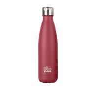 Irisana - Botella de Agua de Acero Inoxidable - 500 ml - Rojo - 7 x 7 x 27 cm - Con Funda de Neopreno - Para Bebidas Calientes y Frías - Colección Bbo