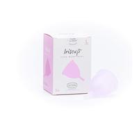 Irisana - Copa Menstrual - Talla L - Rosa - 8,5 x 4,5 x 9,5 cm - Silicona Quirúrgica - Compatible con DIU - Ecológica y Biocompatible - Modelo Iriscup
