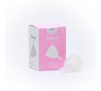 Irisana - Copa Menstrual - Talla S - Transparente - 8,5 x 4,5 x 9,5 cm - De 100% Silicona Quirúrgica - Compatible con DIU - Ecológica - Modelo Iriscup