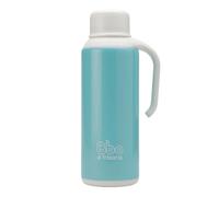 Irisana - Termo - 1,5 l - Azul - 11 x 13 x 31 cm - Botella Térmica de Bebidas Calientes o Frías - De Acero y sin BPA - Con Asa Lateral - Colección Bbo