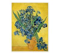 Irises, 1890 Póster de Vincent van Gogh 30 x 40 cm Amarillo Cuadros Decoración para la pared
