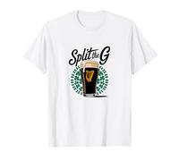Irish Beer Split The G Shamrock Pint Camiseta