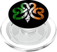 Irish Celtic Knot Shamrock Distressed Clover PopSockets PopGrip para MagSafe