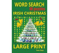 IRISH CHRISTMAS WORD SEARCH: Large Print • 80 Puzzles