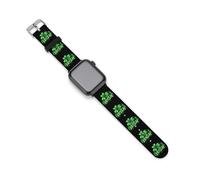 Irish Clover - Correas de repuesto de silicona para reloj Apple Watch, 38mm/40mm, Acero inoxidable, Amatista
