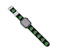 Irish Clover - Correas de repuesto de silicona para reloj Apple Watch, 42mm/44mm, Acero inoxidable, Amatista