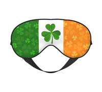 Irish Flag - Antifaz para dormir de seda sintética, con correa elástica ajustable, ideal para viajes y sueño profundo