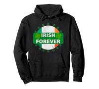 Irish Forever St Patricks Day Shamrock - Bandera de Irlanda Sudadera con Capucha