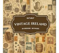 Irish Heritage Scrapbook Paper Pad 8.5x8.5 20 Vintage Designs Double Sided 80 Pages Junk Journaling Card Making Ancestry Album: Emerald Isle Craft ... Decorative Claddagh Shamrock Travel Ephemera