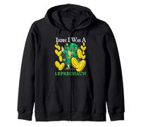 Irish I Was A Leprechaun Día de San Patricio Bebiendo Shots Dab Sudadera con Capucha