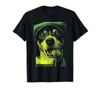 Irish Jack Russell con Cerveza Bebiendo Humor Día de San Patricio Camiseta