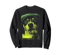 Irish Jack Russell con Cerveza Bebiendo Humor Día de San Patricio Sudadera