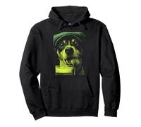 Irish Jack Russell con Cerveza Bebiendo Humor Día de San Patricio Sudadera con Capucha
