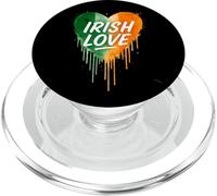 Irish Love Heart St Patrick Day Irlanda Bandera Acuarela PopSockets PopGrip para MagSafe