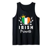 Irish Princess Ireland Flag Proud Irish Girl Camiseta sin Mangas