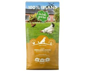Irish Pure Adulto Pollo con Algas Kelp - Alimento Orgánico Seco para Perros, Sin Granos, Alto Contenido de Carne, Sistema Digestivo Sensible